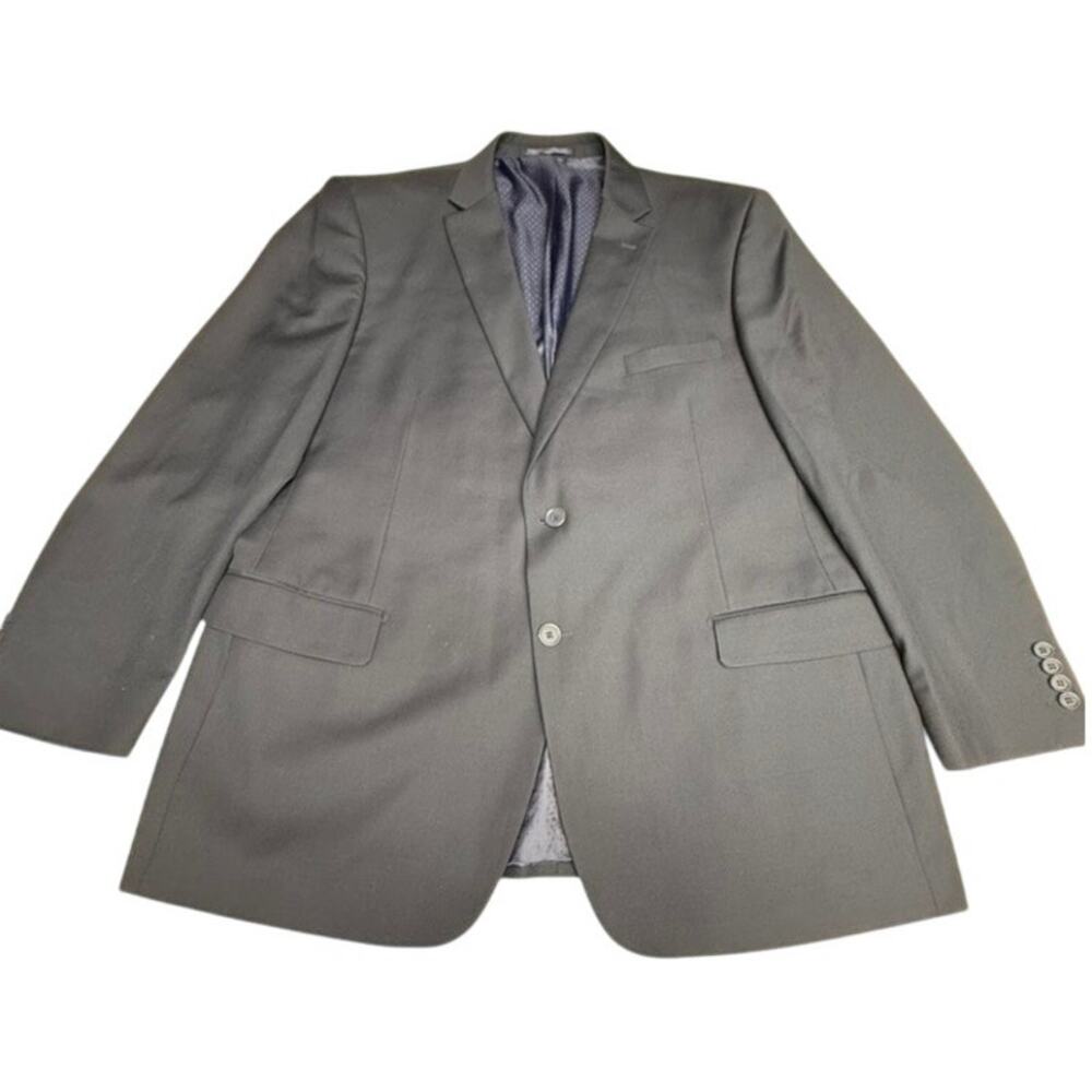 "Mantoni"Mens Blazer Italy Super 140's Wrinkle‎ Resist. SZ. 48L 100% Virgin Wool